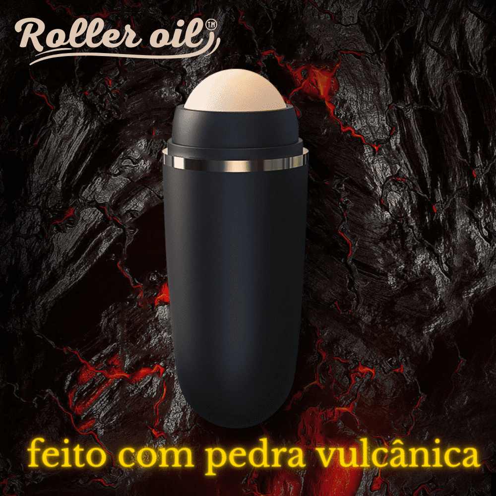 Removedor de Oleosidade Facial INOVE ROLLER OIL Com Pedra Vulcânica