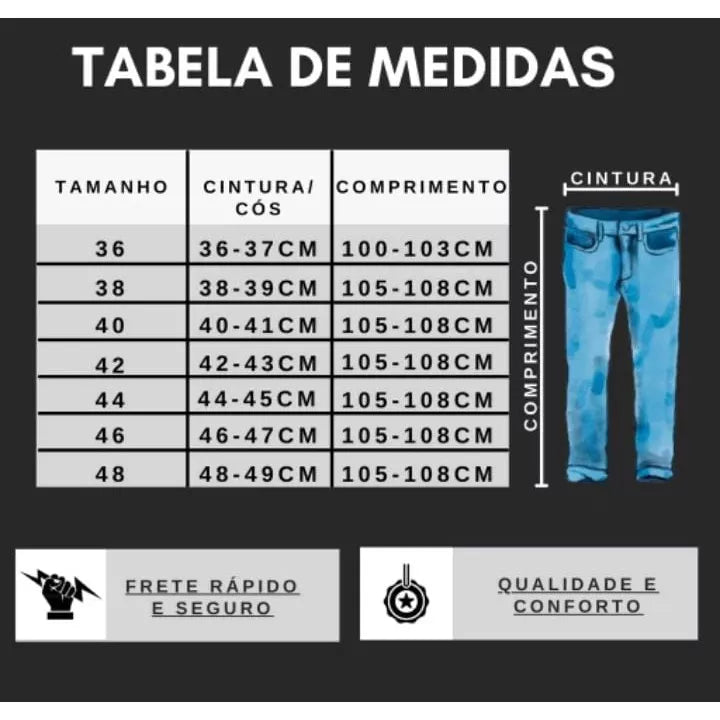 Calça Jeans Masc. Slim