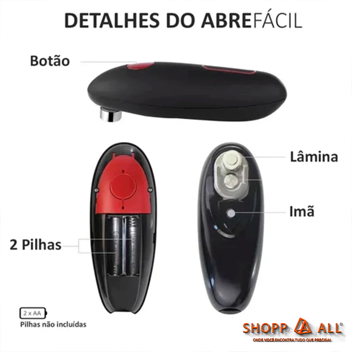 Abridor De Latas Elétrico e Automático