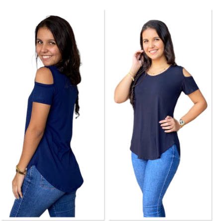 Kit C/ 2 Blusa Tapa Bumbum