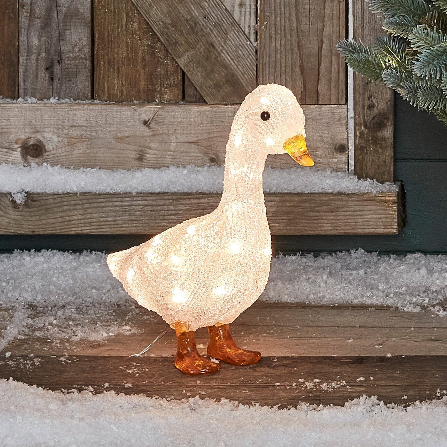 Figura de Natal de Pato Acrílico