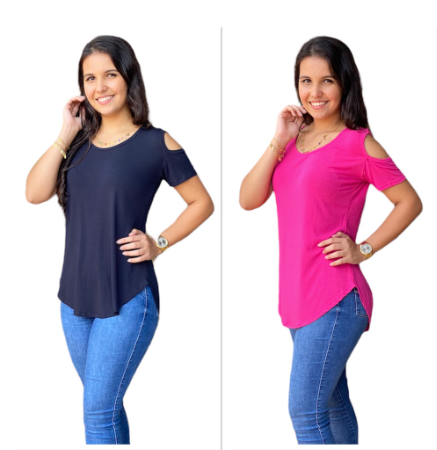 Kit C/ 2 Blusa Tapa Bumbum