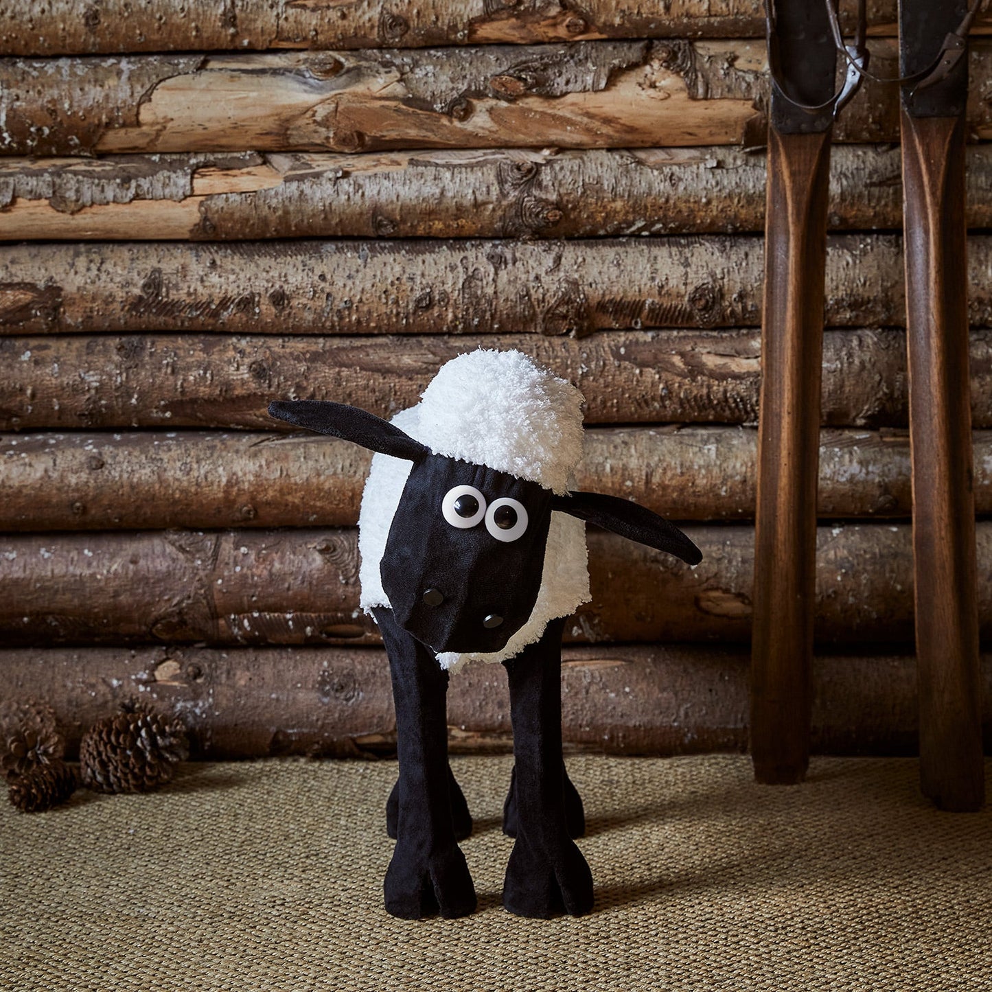 Figura de Natal Ovelha Negra iluminada ( Shaun the Sheep )