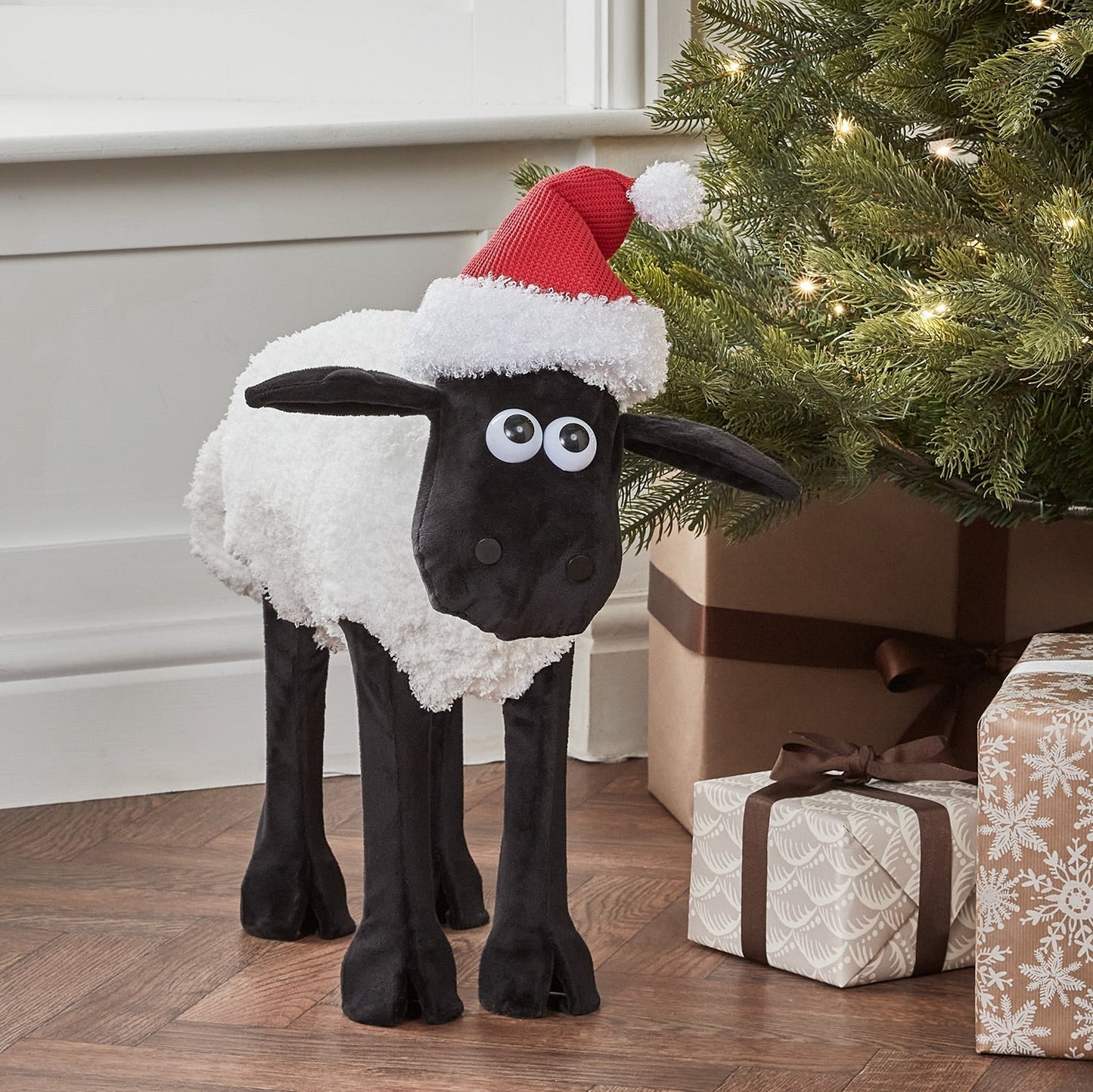 Figura de Natal Ovelha Negra iluminada ( Shaun the Sheep )