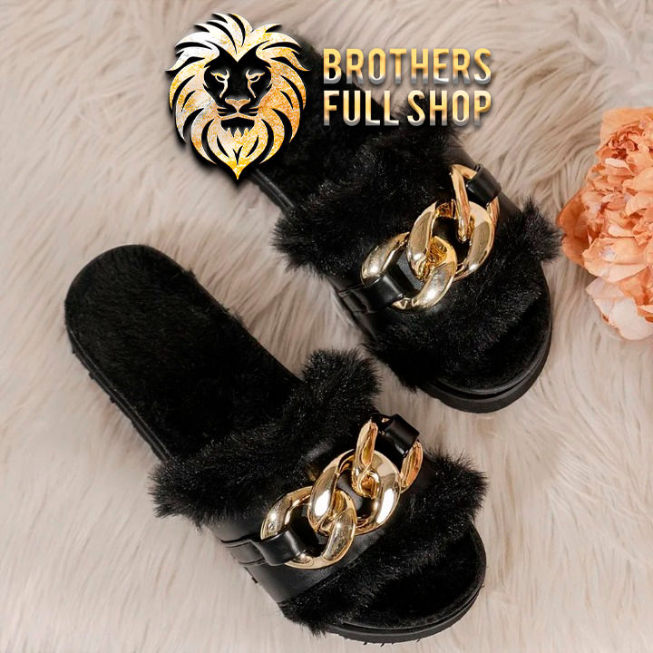 Rasteirinha Pelucia - Brothers Full Shopp