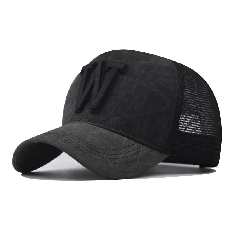 Boné Masculino Trucker Original Aba Curva - Modelo Titan