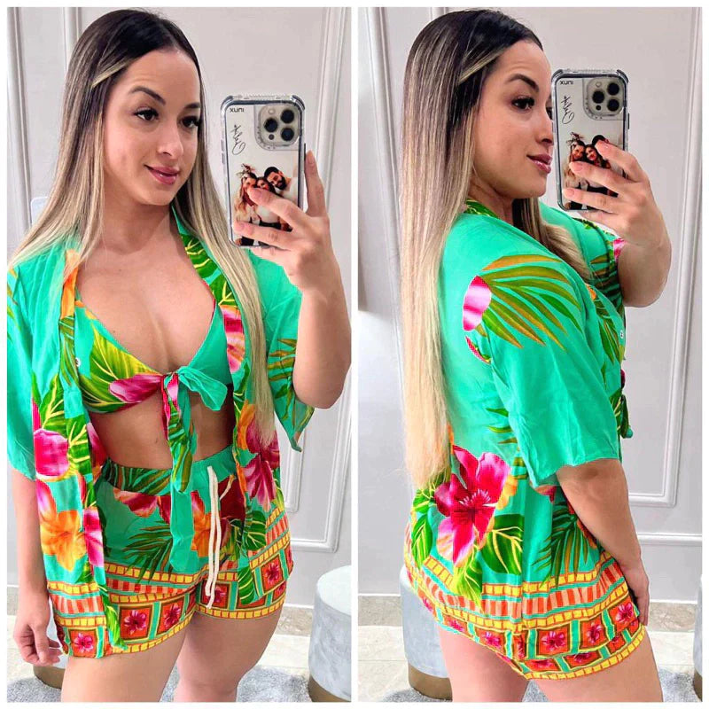 Conjunto Kimono Praia