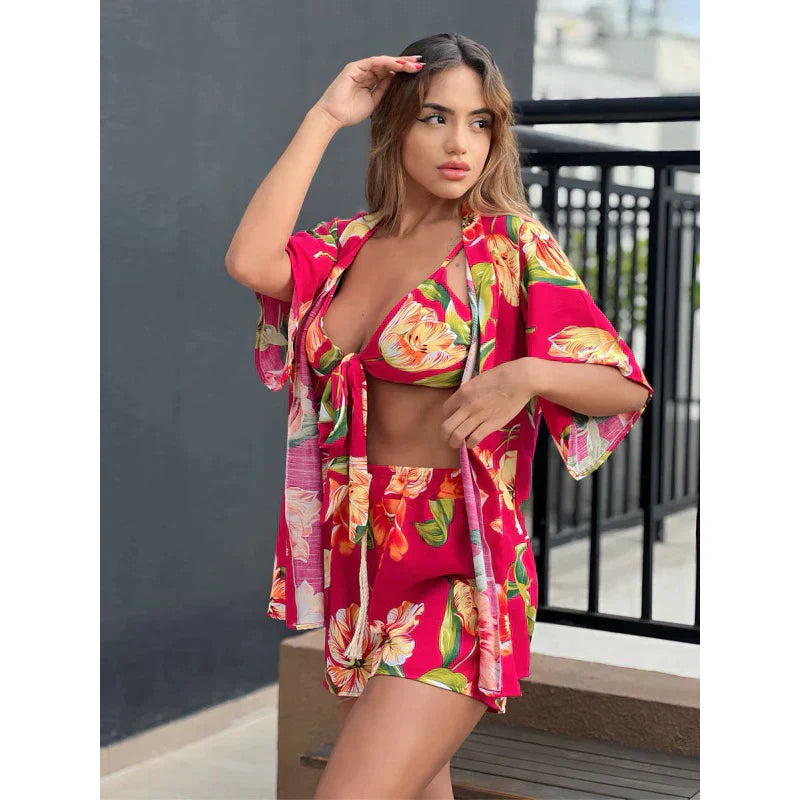 Conjunto Kimono Praia