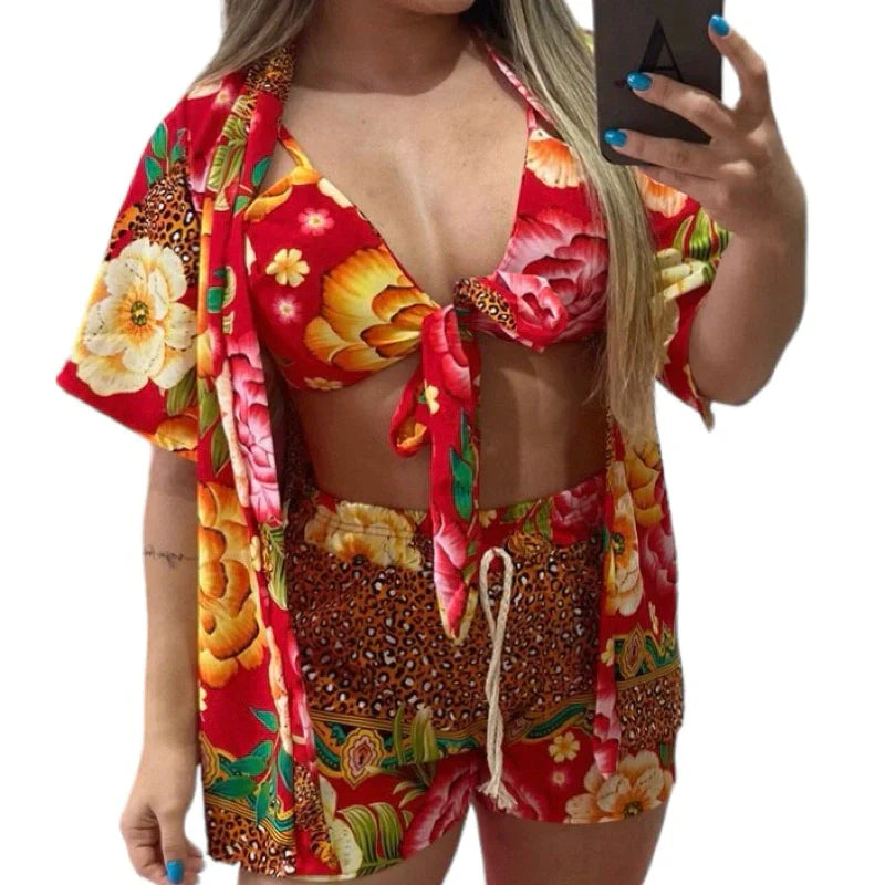 Conjunto Kimono Praia