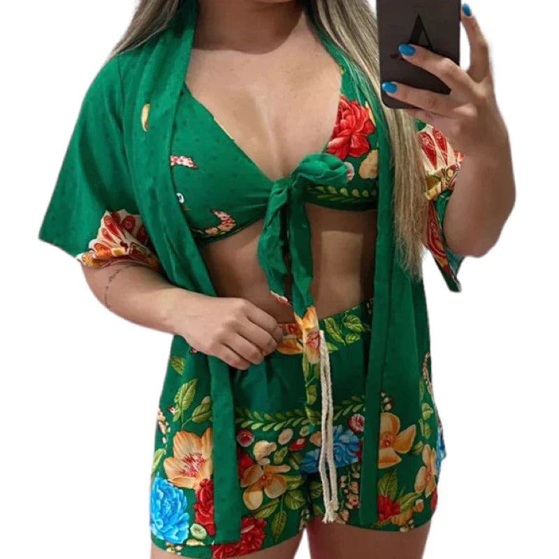 Conjunto Kimono Praia