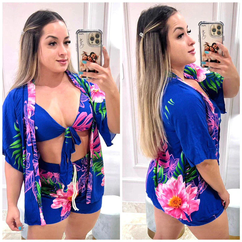 Conjunto Kimono Praia