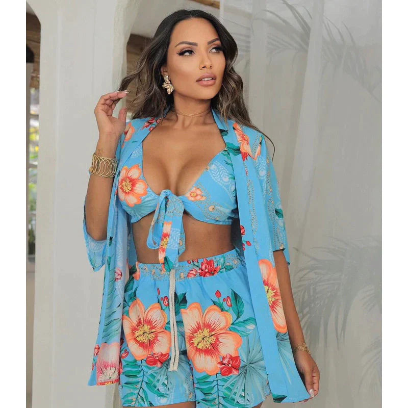 Conjunto Kimono Praia