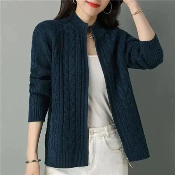 Cardigan Inverno frio Manga Longa