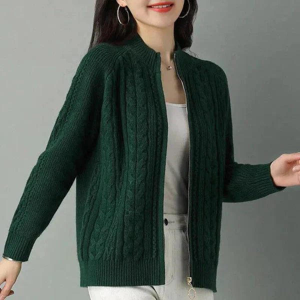 Cardigan Inverno frio Manga Longa