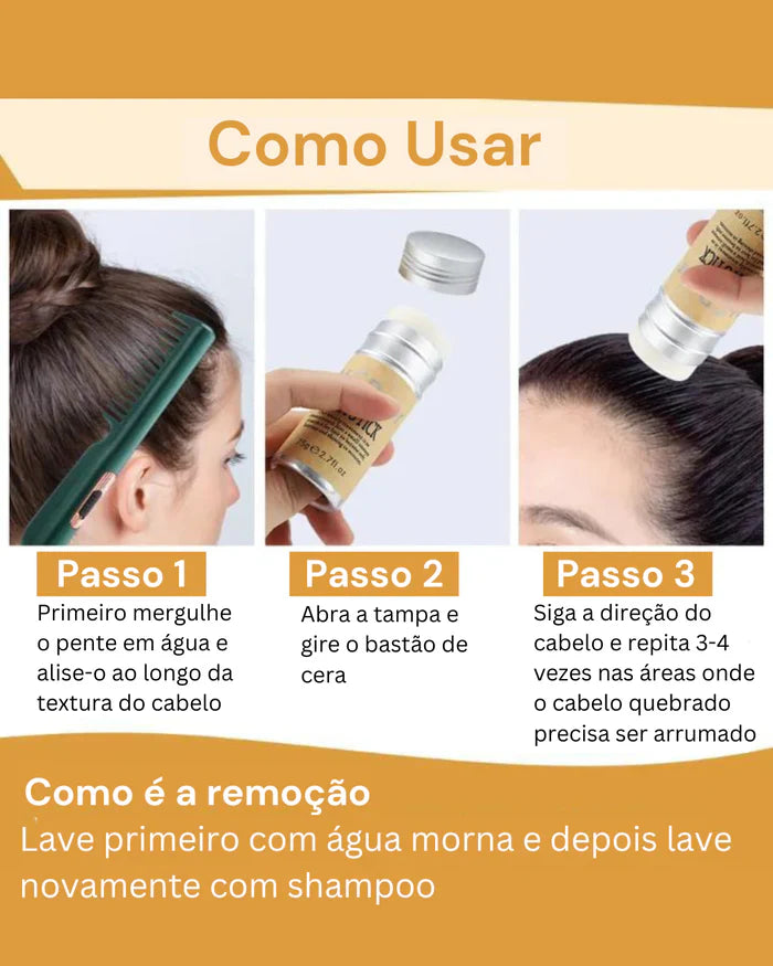 Wax Stick® - Bastão finalizador e fixador para Cabelos