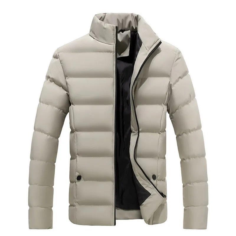 Jaqueta Puffer Masculina High Collar - Estilo e Conforto para o Outono/Inverno 2024