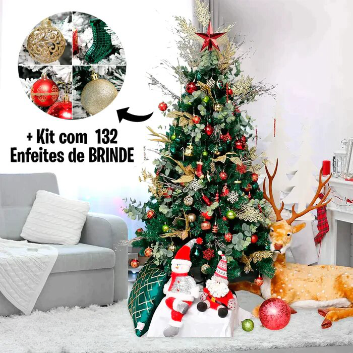 Árvore de Natal com Luzes e Controle Remoto