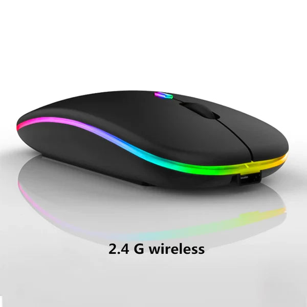 Mouse sem Fio Bluetooth Gamer com LED RGB | ME13 Recarregável