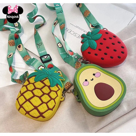 Bolsa Infantil Moda Frutas Silicone