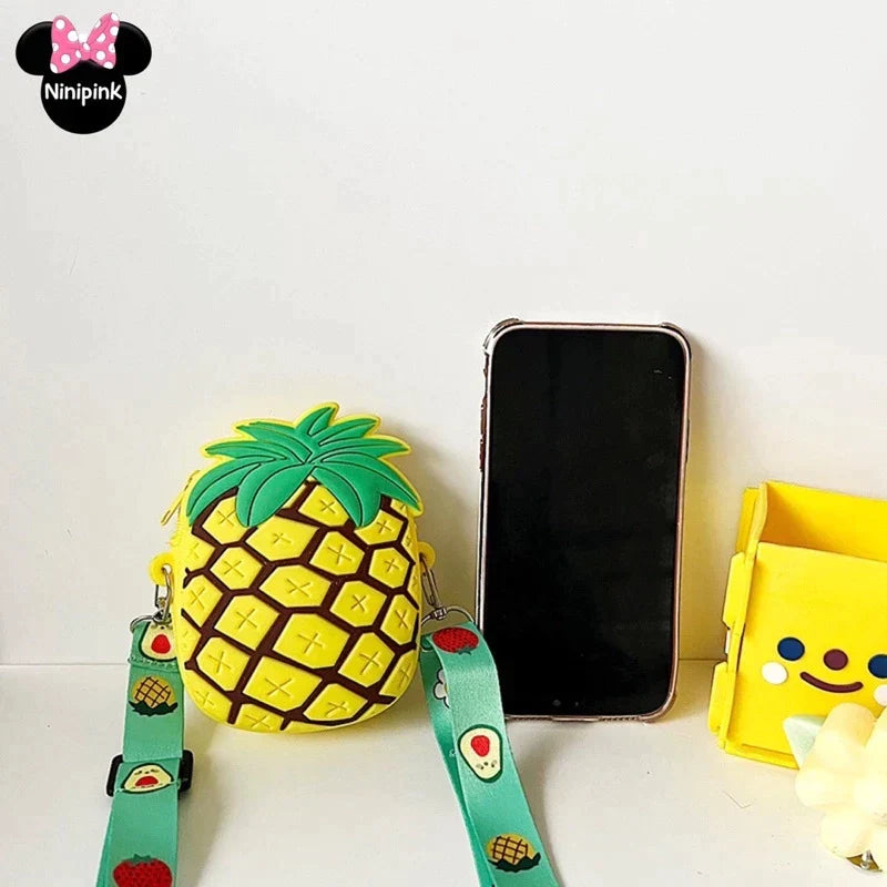 Bolsa Infantil Moda Frutas Silicone