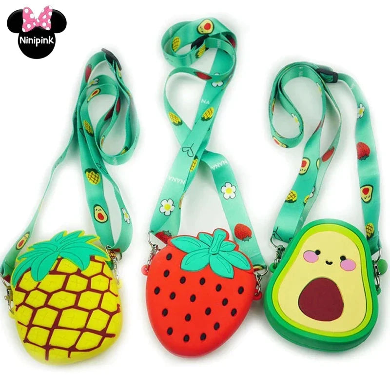 Bolsa Infantil Moda Frutas Silicone