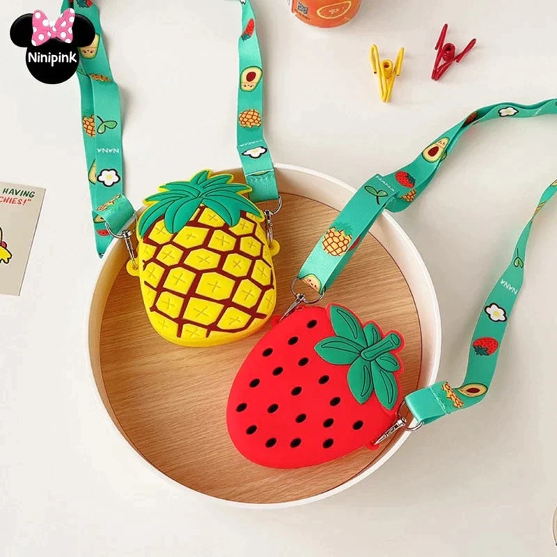 Bolsa Infantil Moda Frutas Silicone