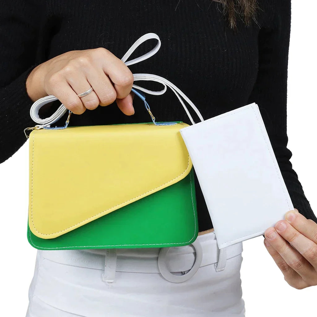 Bolsa de Ombro Clutch Com Carteira Slim