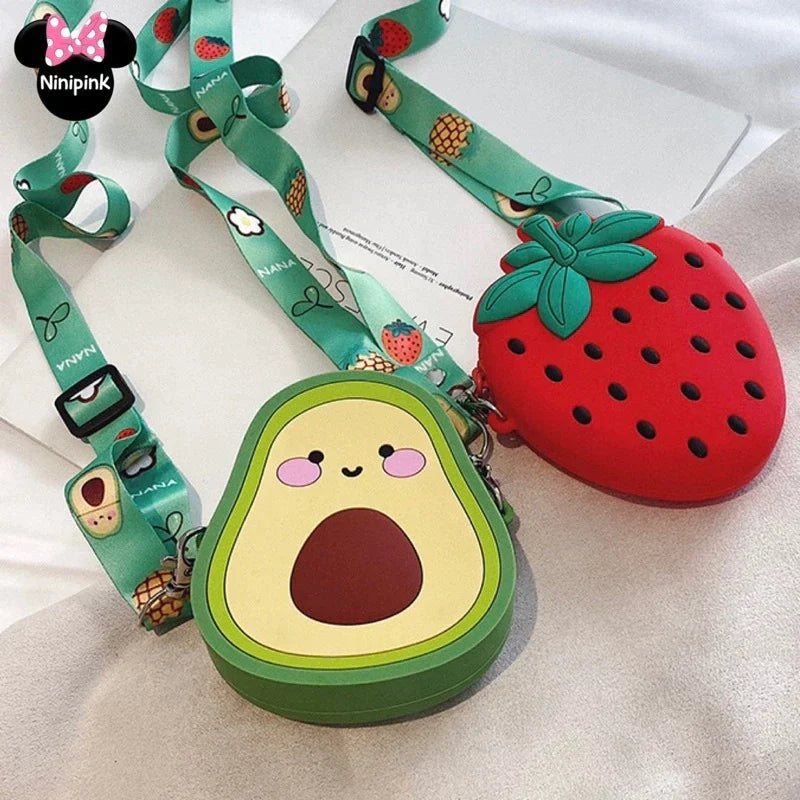 Bolsa Infantil Moda Frutas Silicone