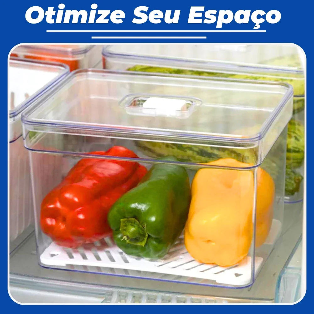 Kit 4 Organizador de Geladeira 3.8L